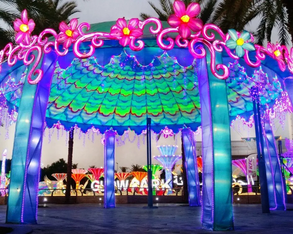 Dubai Garden Glow with access to glow park and dinosaur park