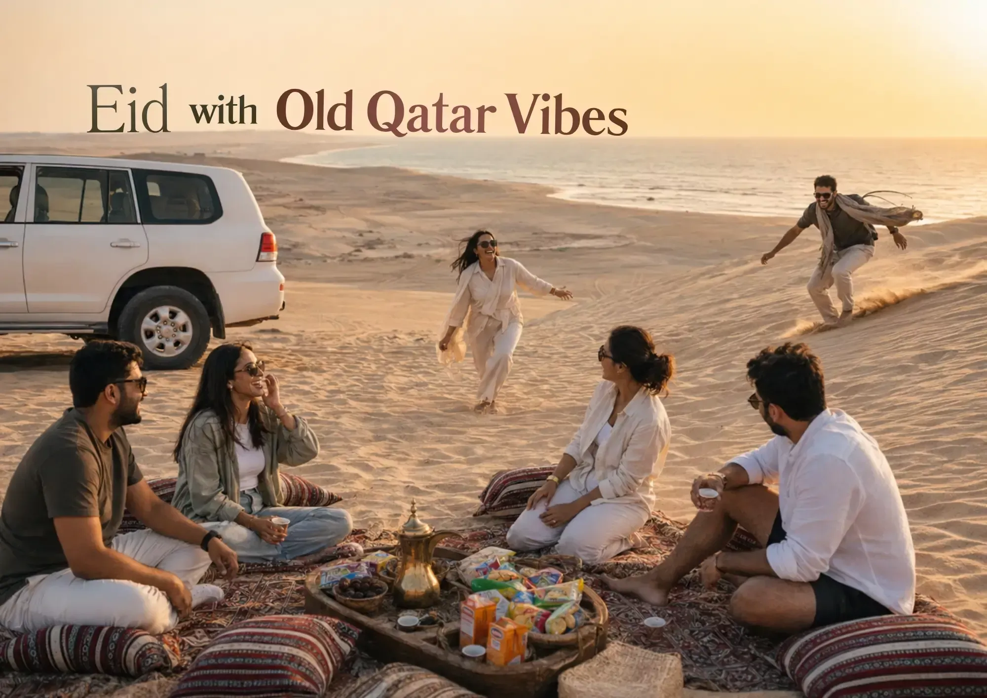 Old-School Desert Safari with Swim, Keshta & Childhood Snacks