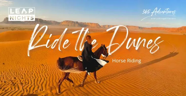 Horse Riding in the Red Sand Dunes of Riyadh