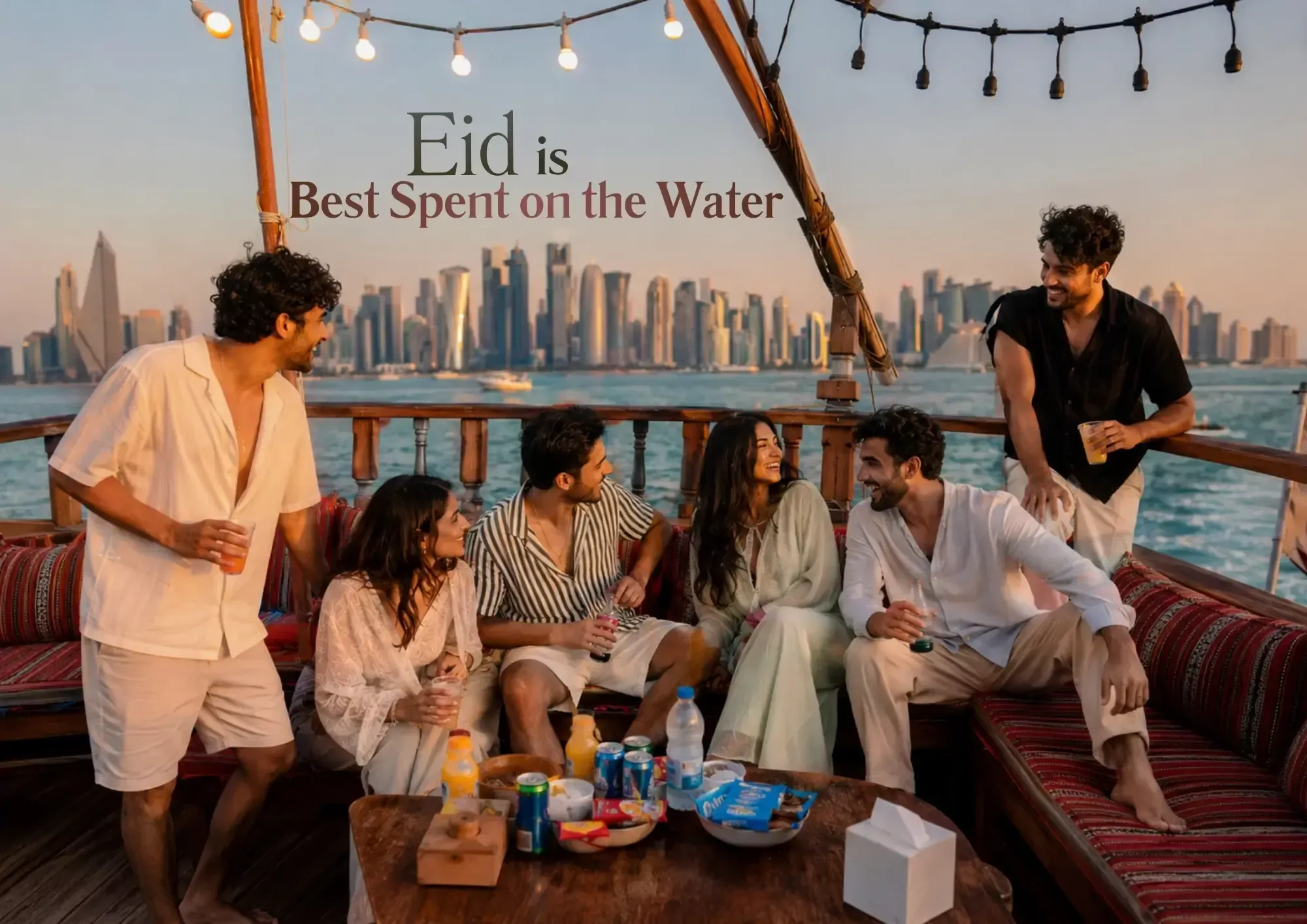 Your Dhow Boat, Your Party, Our Snacks — Private Dhow Rental Doha