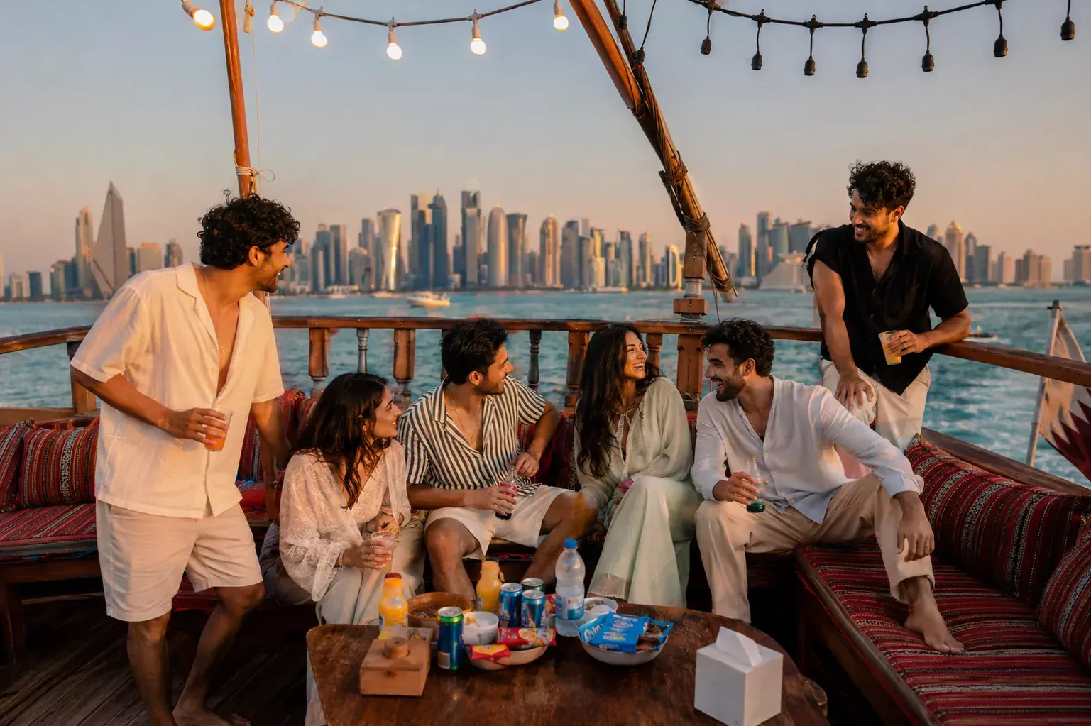 Your Dhow Boat, Your Party, Our Snacks