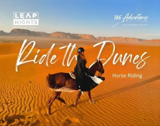 Horse Riding in the Red Sand Dunes of Riyadh